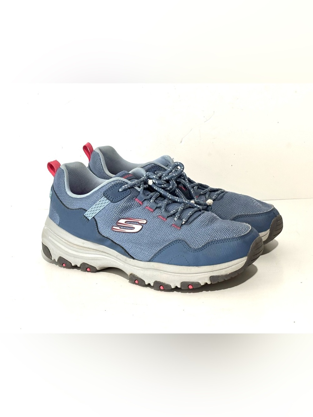 Skechers Womens Hands Free Swift Fit Athletic Sneakers Blue Size 10 M US